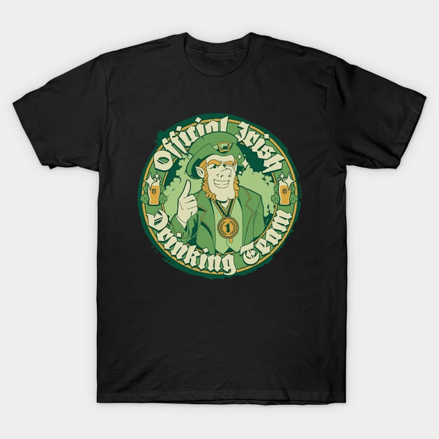 St Patricks Day Official Drinking Team T-Shirt by Smithys Shirts